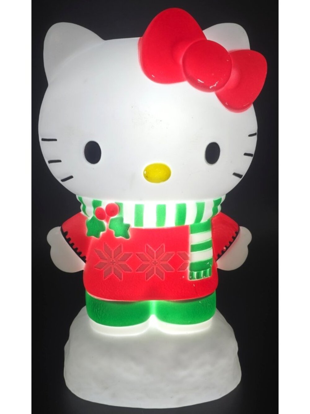 Gemmy Blow Mold Hello Kitty Christmas 12” Tabletop  2024 Works on Batteries